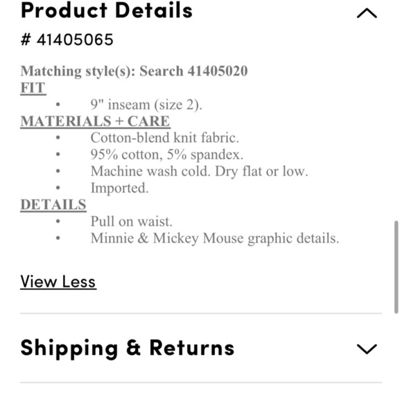 Women's Black Minnie Mouse Shorts - Picture 4 of 6